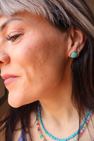 Campitos Turquoise Studs in Gold Alchemia E48