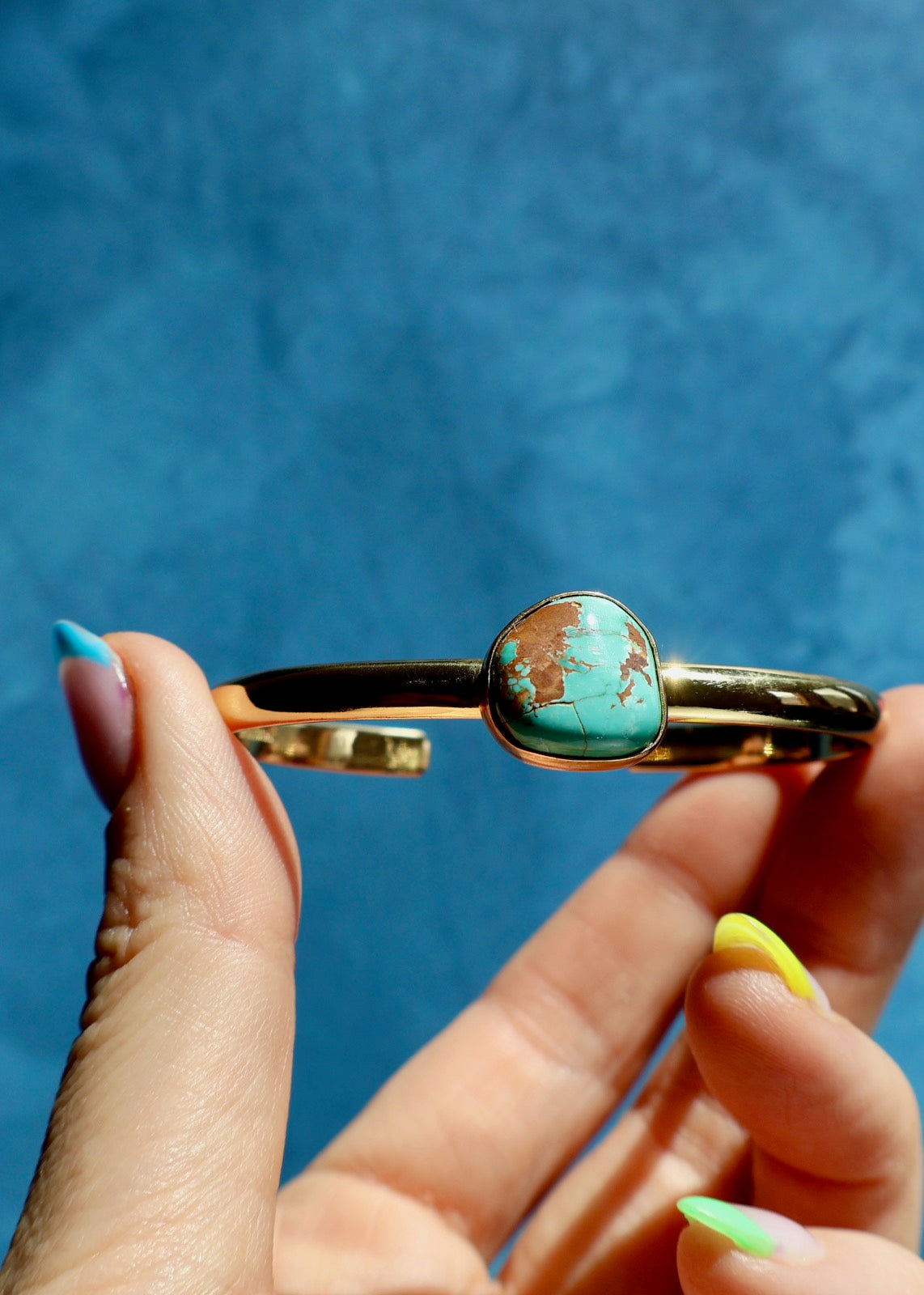 Royston Turquoise Stacker Cuff Bracelet E8