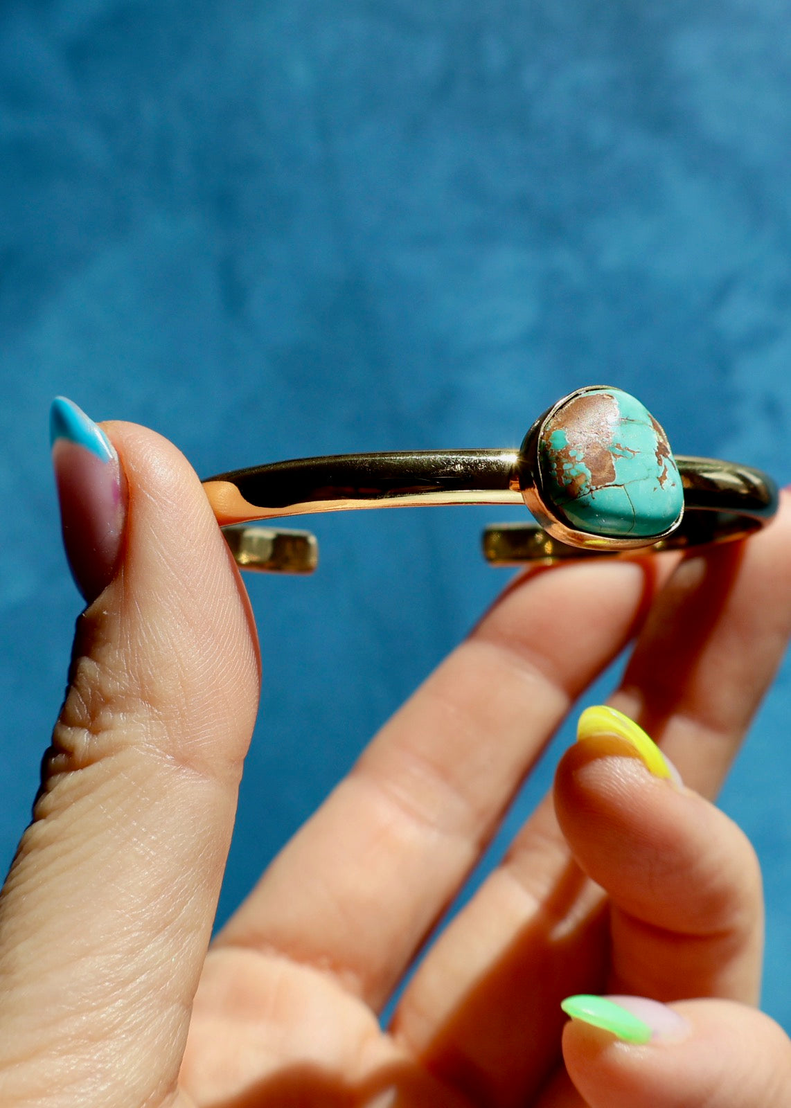 Royston Turquoise Stacker Cuff Bracelet E8