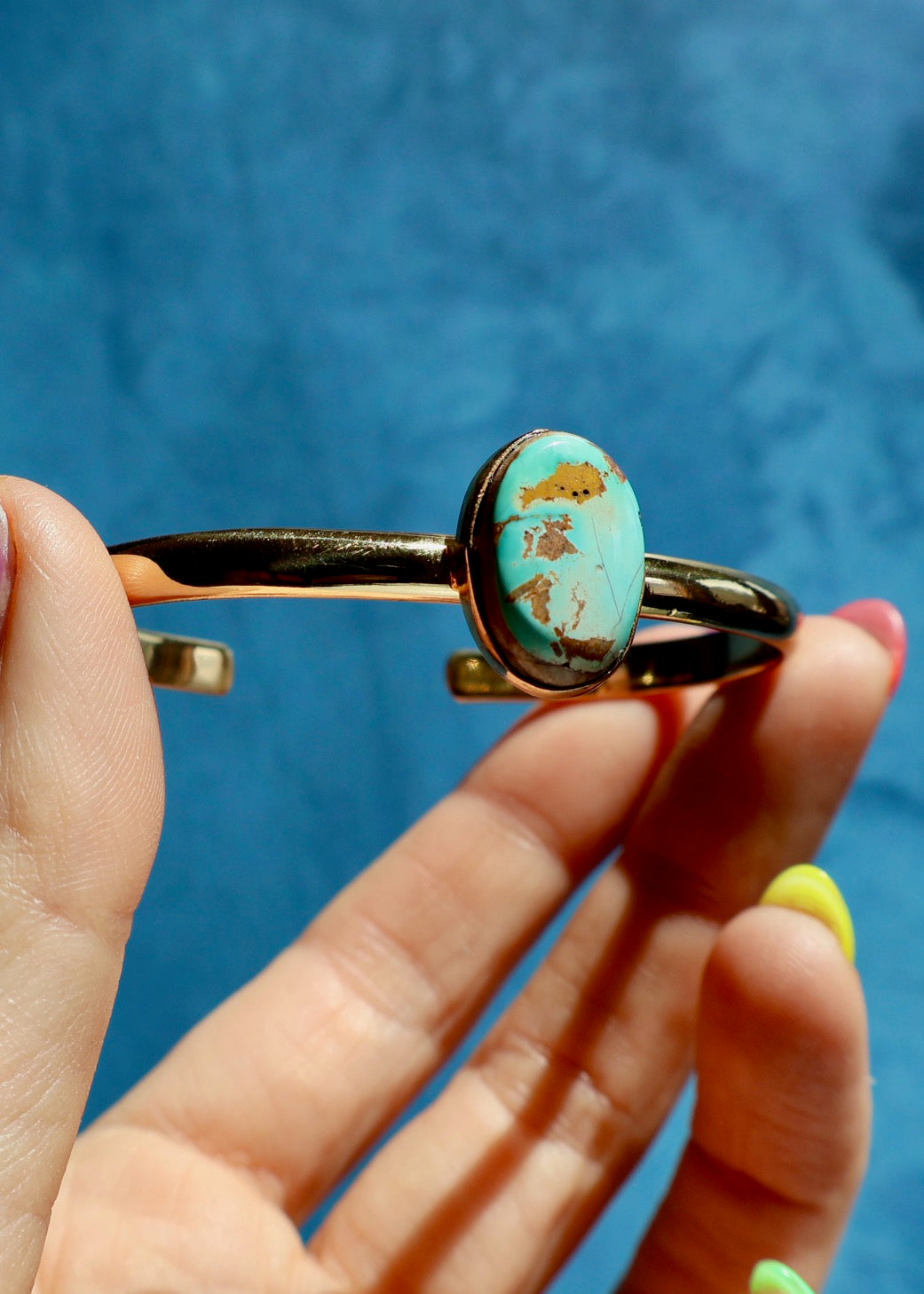 Royston Turquoise Stacker Cuff Bracelet E9