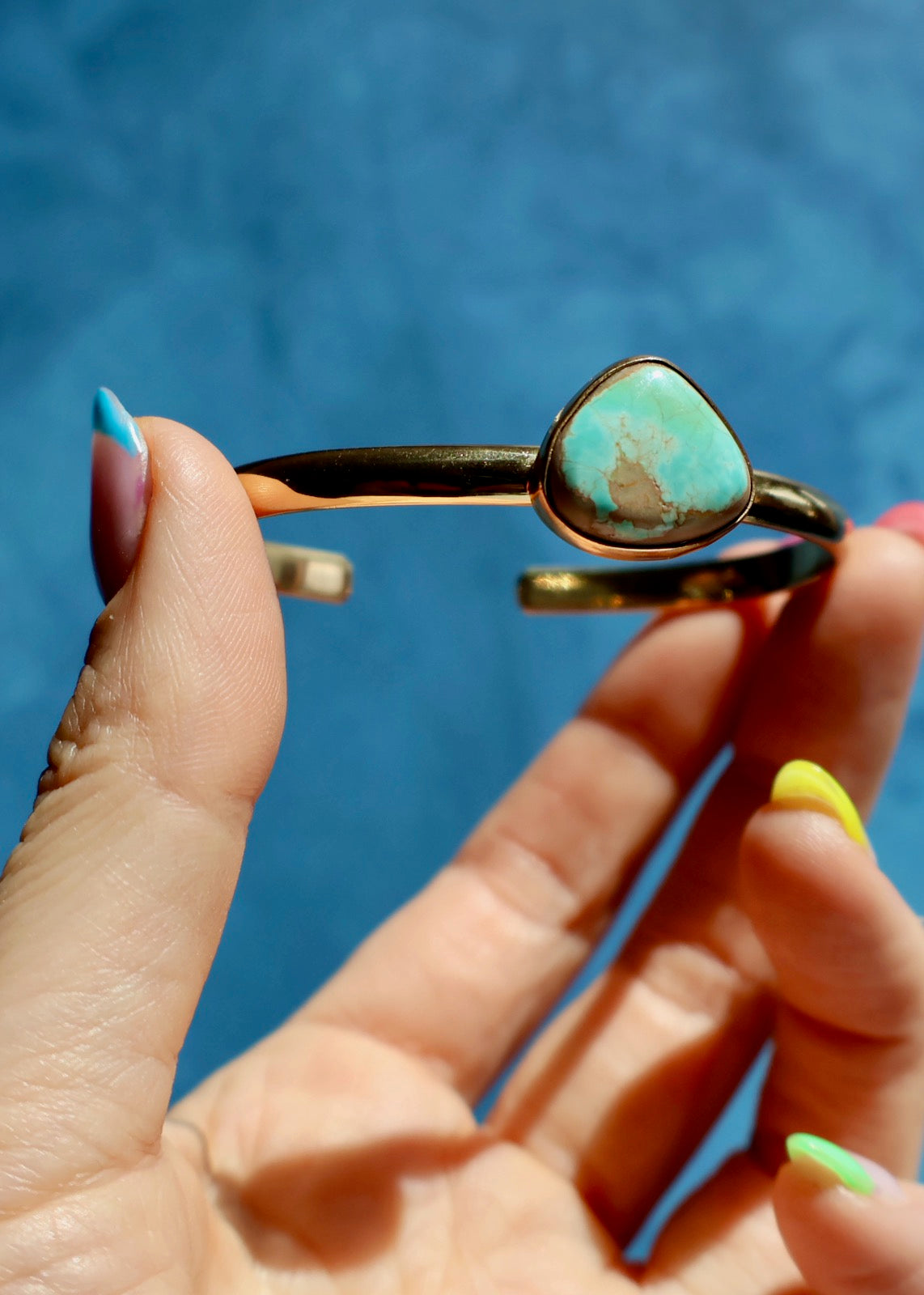 Royston Turquoise Stacker Cuff Bracelet E10