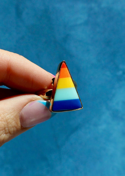 Vintage Pool Ball Adjustable Ring in Gold Alchemia