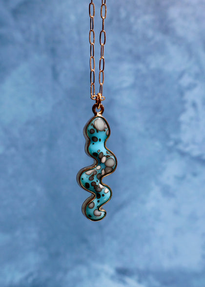 Electric Desert Snake Necklace