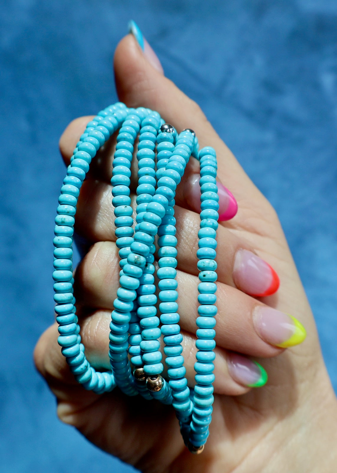 Turquoise Stretch Bracelet E74