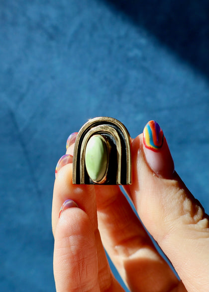 Rainbow Connection Ring Gold Alchemia & Varascite