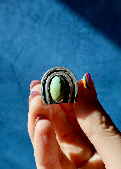 Rainbow Connection Ring Sterling Silver & Variscite