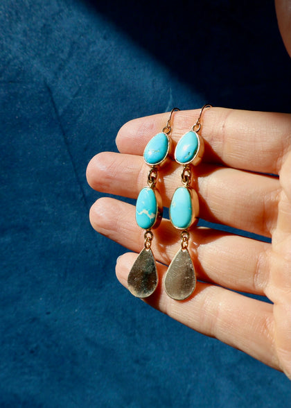 Turquoise Teardrop Earrings