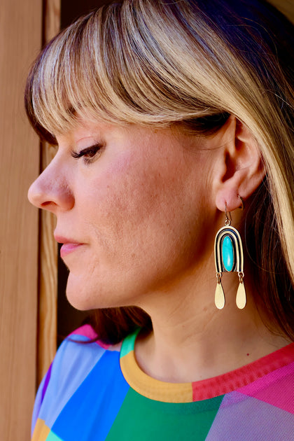 Rainbow Connection Teardrop Earrings