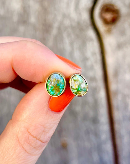 Sonoran Gold & Gold Alchemia Stud Earring