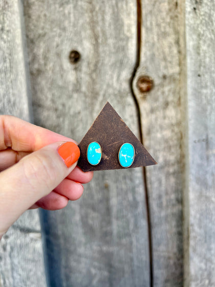 Blue Ridge Turquoise & Gold Alchemia Stud Earring