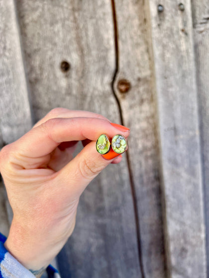 Sonoran Gold & Gold Alchemia Stud Earring