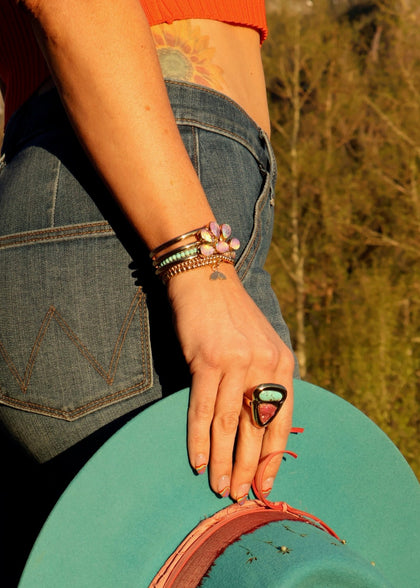 Aurora Opal Triple Cuff