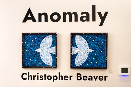 Green & Pink Bird Mosaic Tile 6"