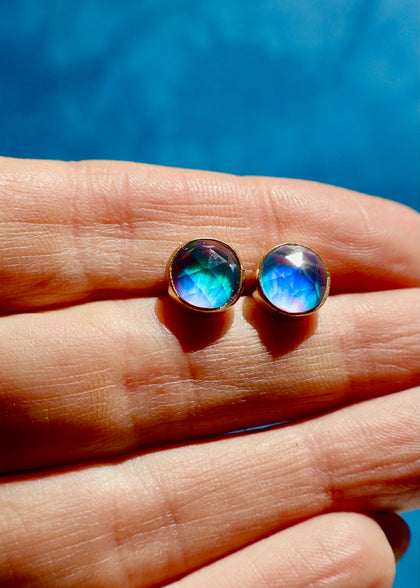 Aurora Opal Studs