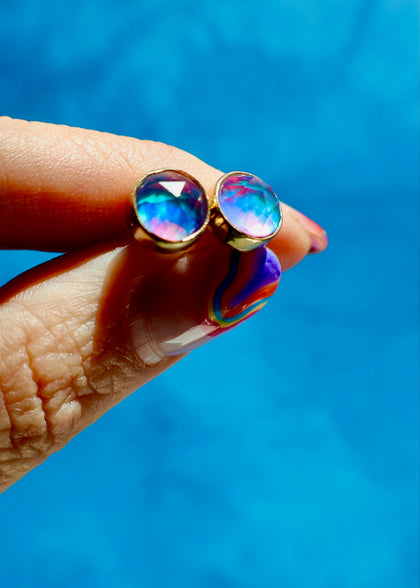 Aurora Opal Studs