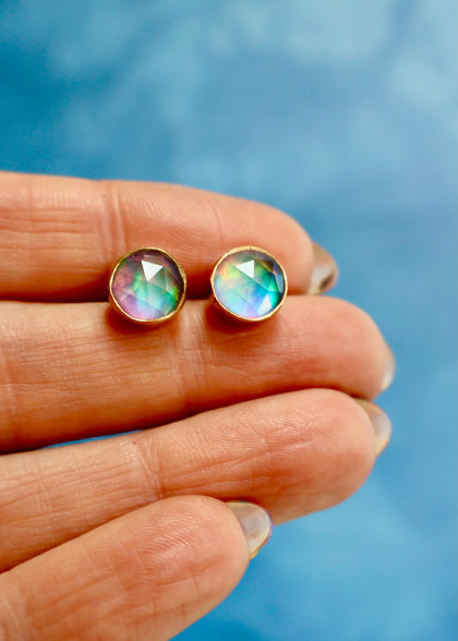 Aurora Opal Studs