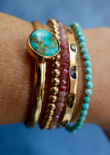 Rainbow Connection Cuff Stacker Bracelet