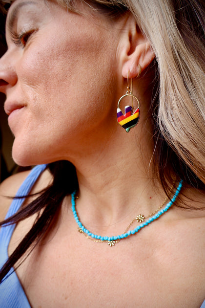 Day Tripper Bird Hoops Vintage Pool Ball