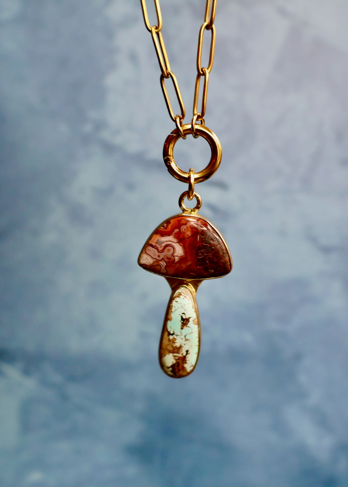 Day Tripper Mushroom *Pendant Only* Gold Alchemia DT67