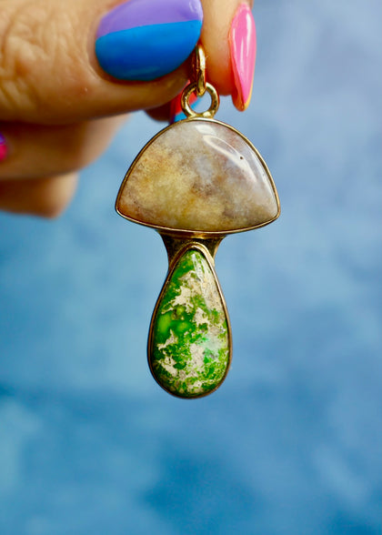 Day Tripper Mushroom *Pendant Only* Gold Alchemia
