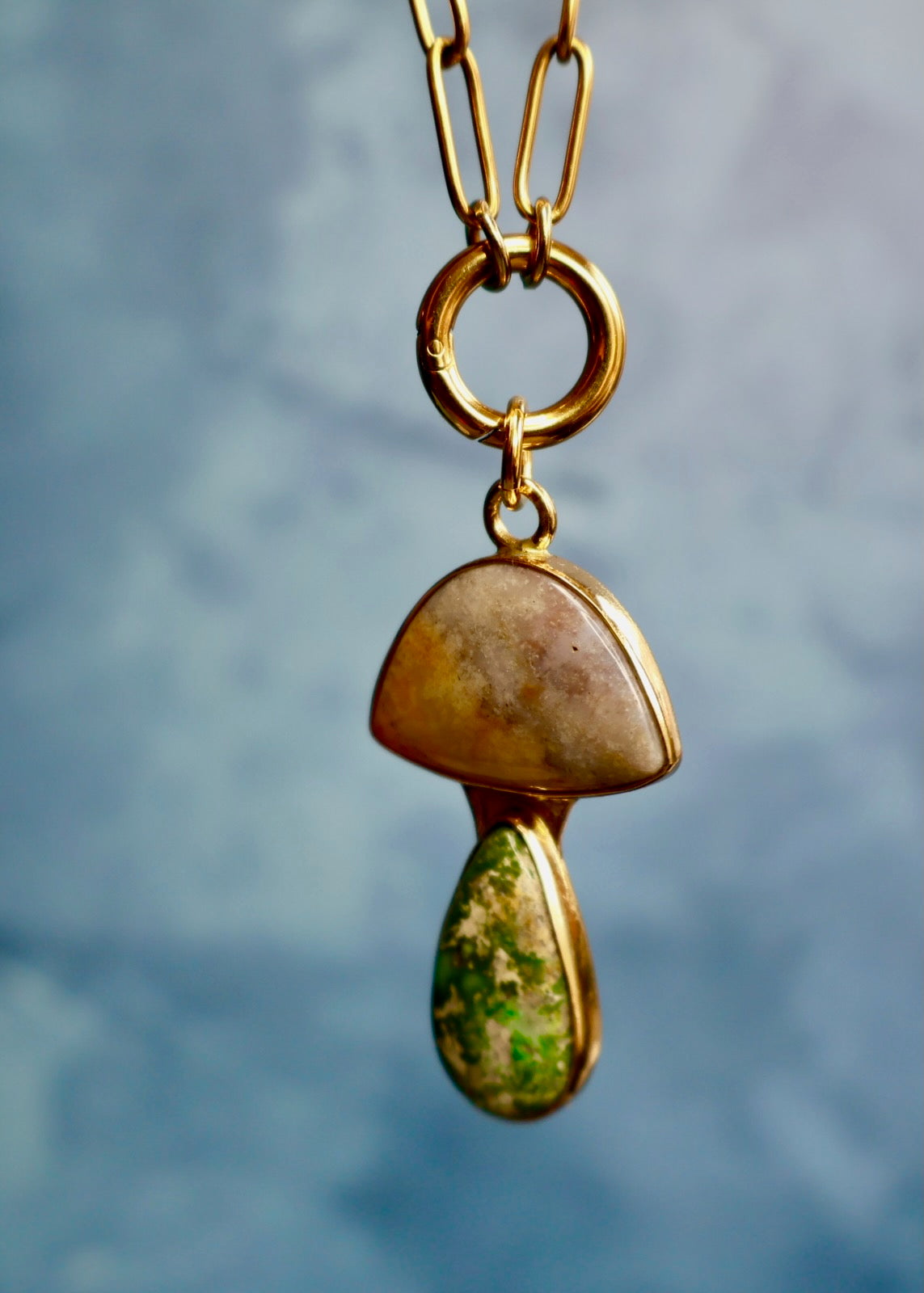 Day Tripper Mushroom *Pendant Only* Gold Alchemia DT65