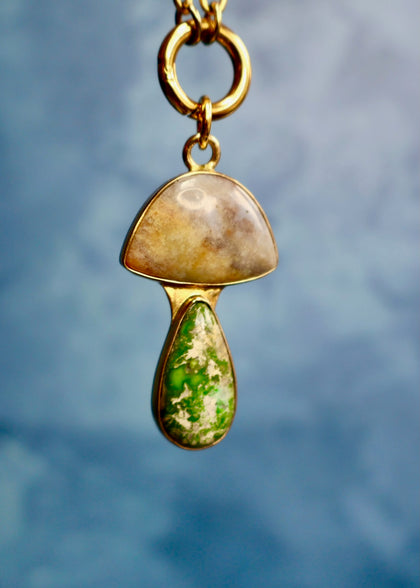 Day Tripper Mushroom *Pendant Only* Gold Alchemia