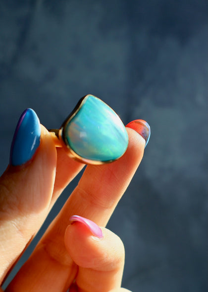 Aurora Opal &Gold Alchemia Ring