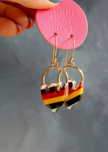 Day Tripper Bird Hoops Vintage Pool Ball