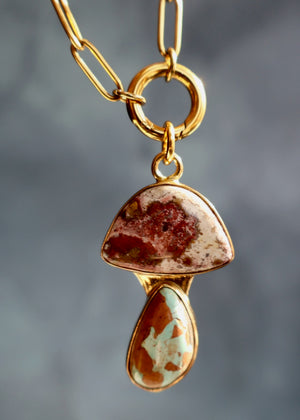 Day Tripper Mushroom *Pendant Only* Gold Alchemia DT64
