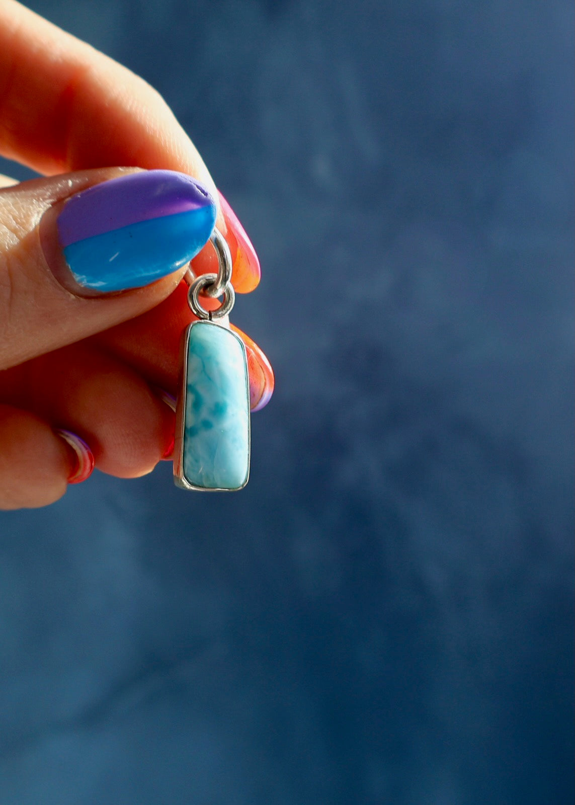 Larimar & Sterling SIlver *Pendant Only* DT74