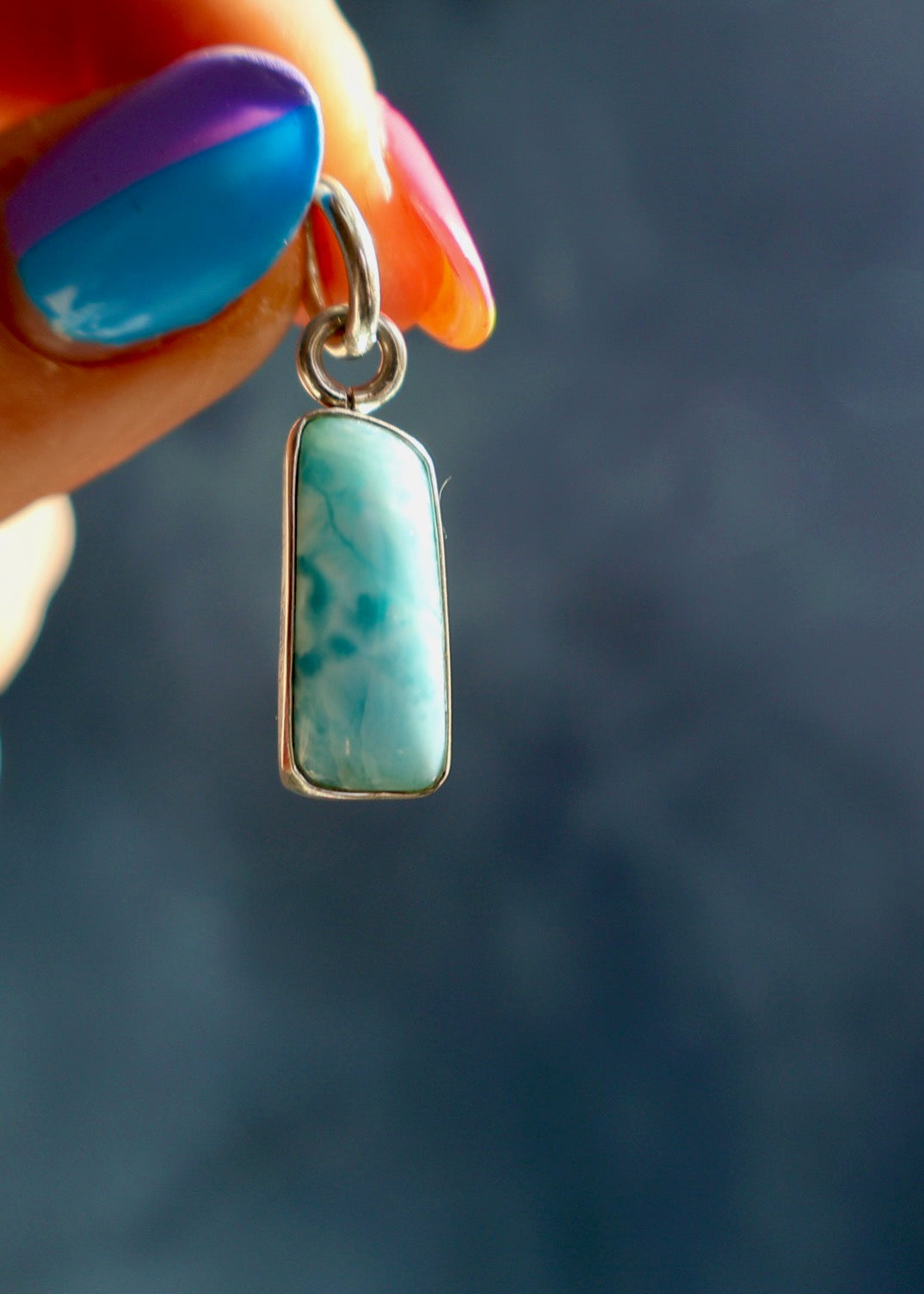 Larimar & Sterling SIlver *Pendant Only* DT74