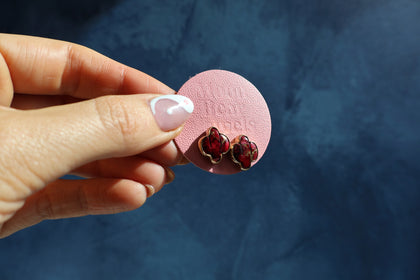 Red Dahlia Turquoise Saguaro Cactus Three Way Ear Jacket