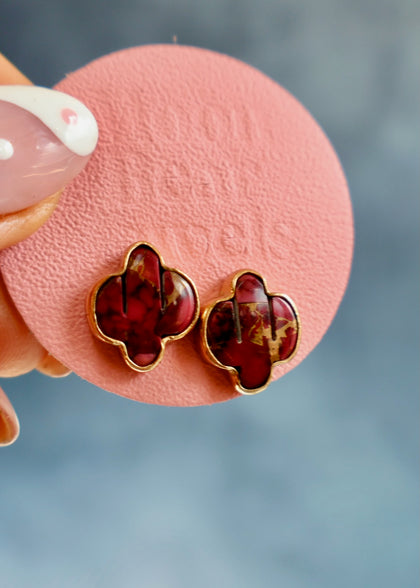 Red Dahlia Turquoise Saguaro Cactus Three Way Ear Jacket