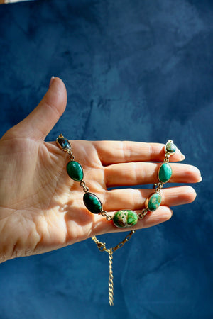 Sonoran Gold Turquoise Choker Necklace EW60