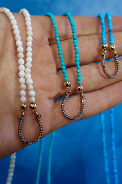 Lucky Horseshoe Diamond Necklaces