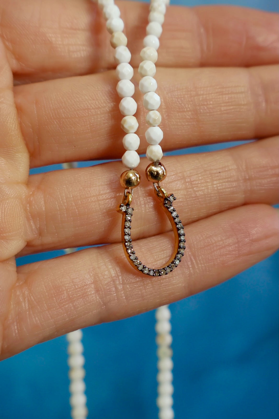 Lucky Horseshoe Diamond Necklaces EW67