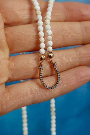 Lucky Horseshoe Diamond Necklaces EW67