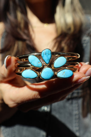 Blue Ridge Turquoise Triple Cuff Bracelet EW75