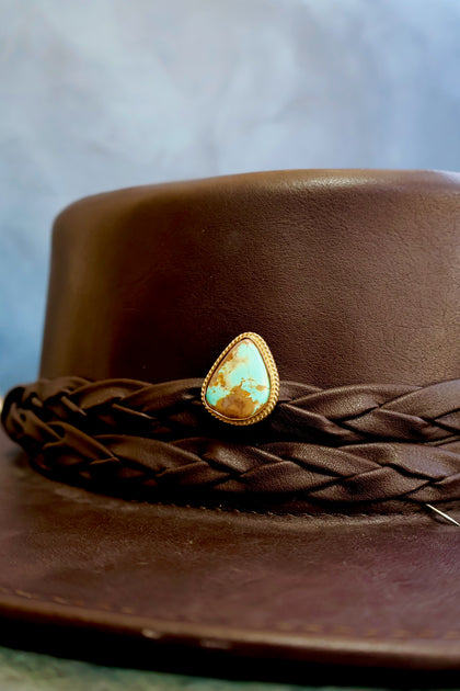 Electric Western Hat Pin Royston Turquoise