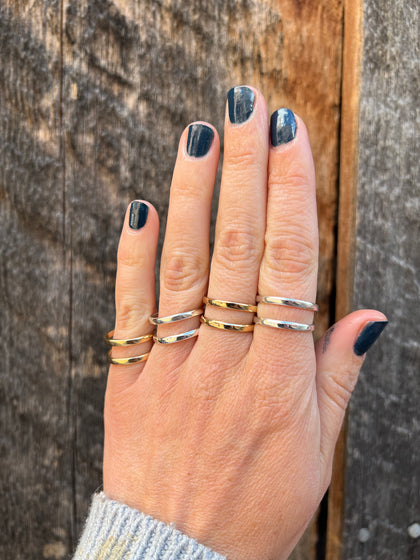 Double Band Adjustable Ring- Gold Alchemia