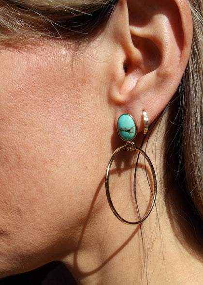Campitos Turquoise Hoop Earring