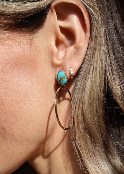 Campitos Turquoise Hoop Earring