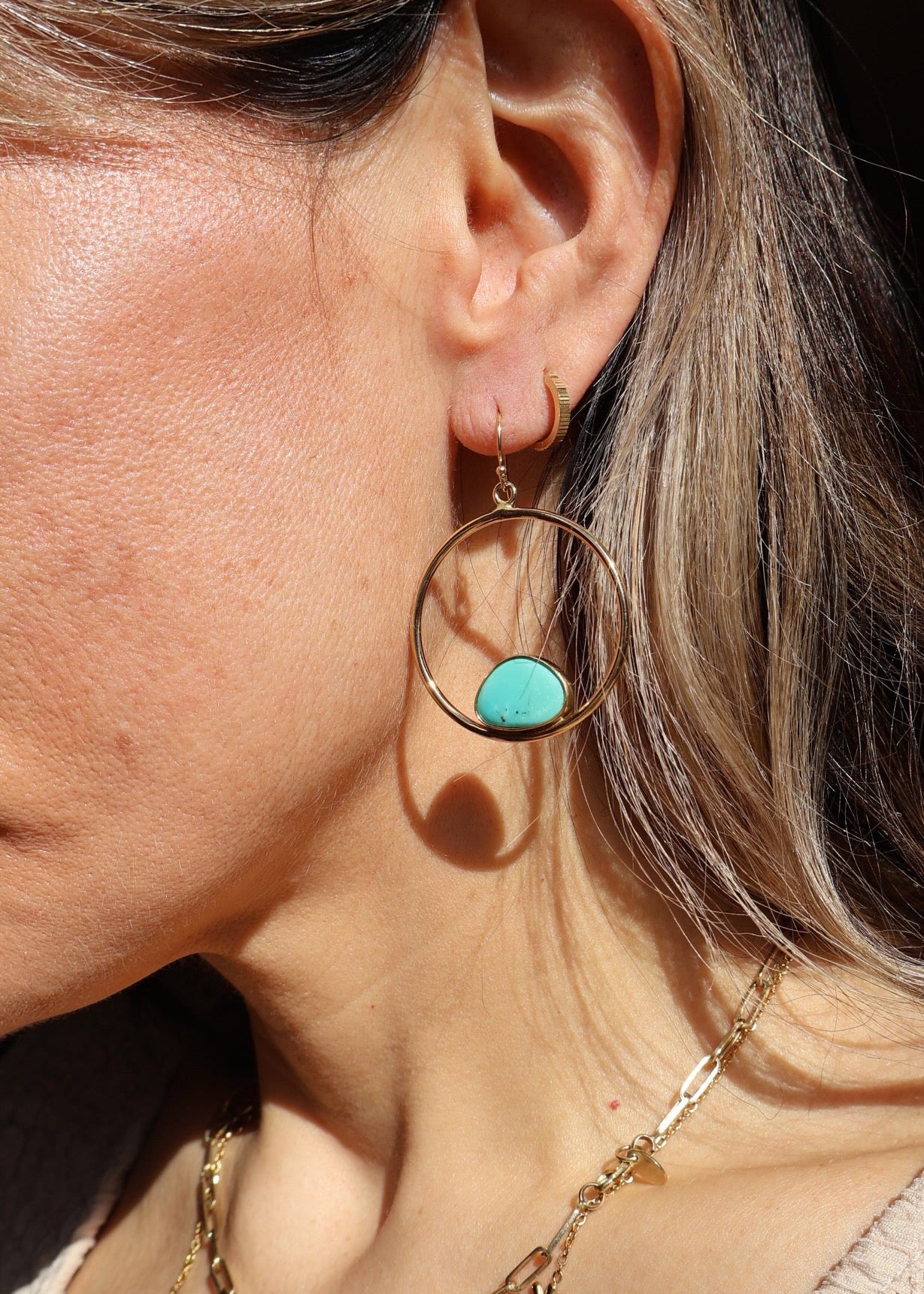 Campitos Turquoise Hoop Earring HP23