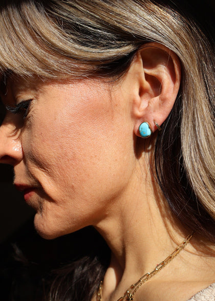 White Water Turquoise Studs