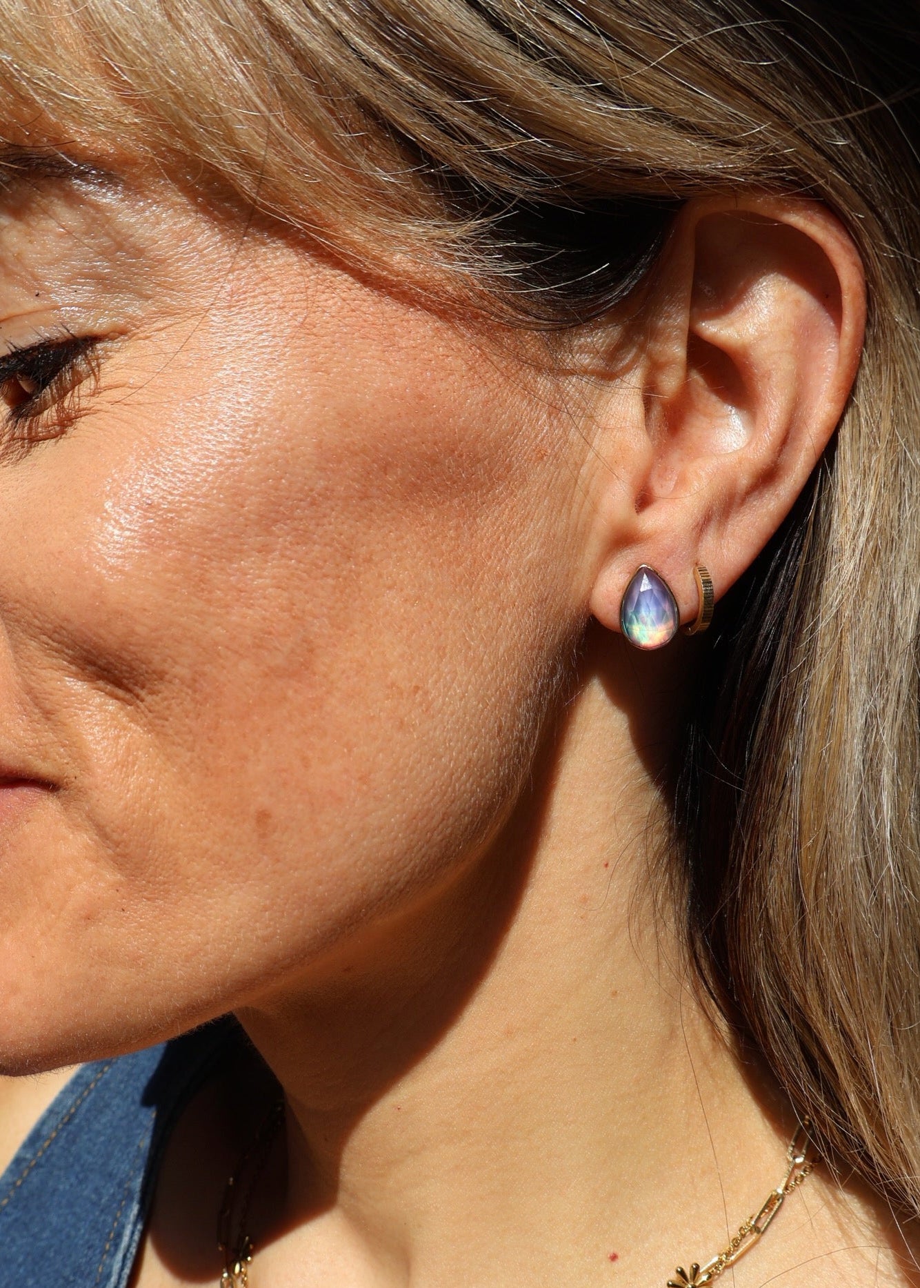 Aurora Opal Teardrop Studs HP12