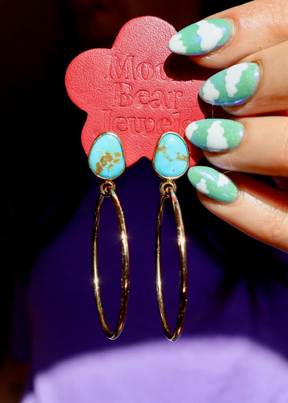 Campitos Turquoise Hoop Earring