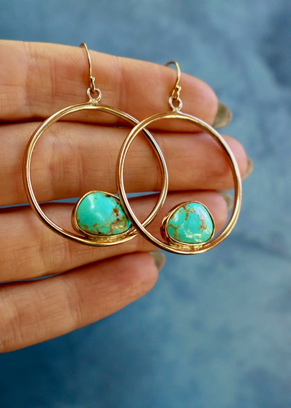 Campitos Turquoise Hoop Earring