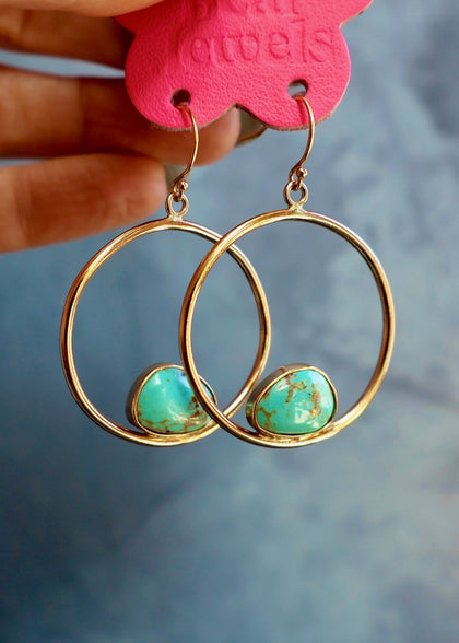 Campitos Turquoise Hoop Earring