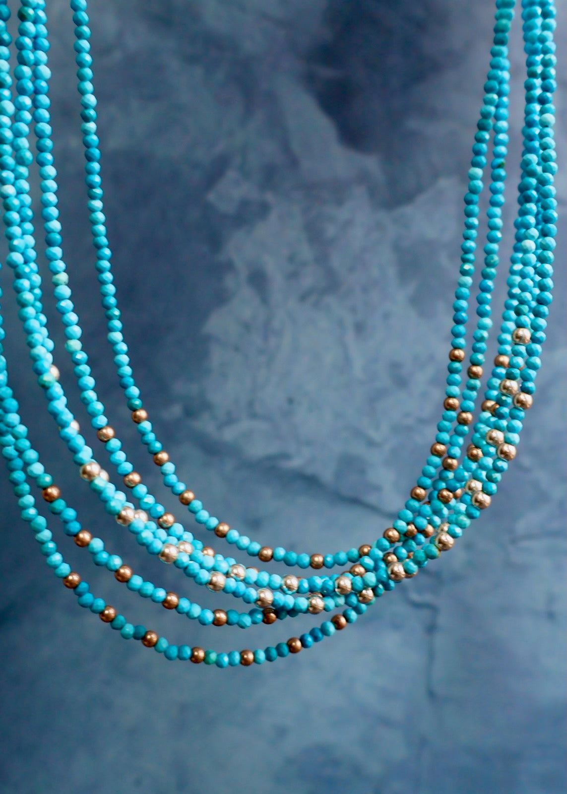 Tiny Turquoise Layering Necklace HP48
