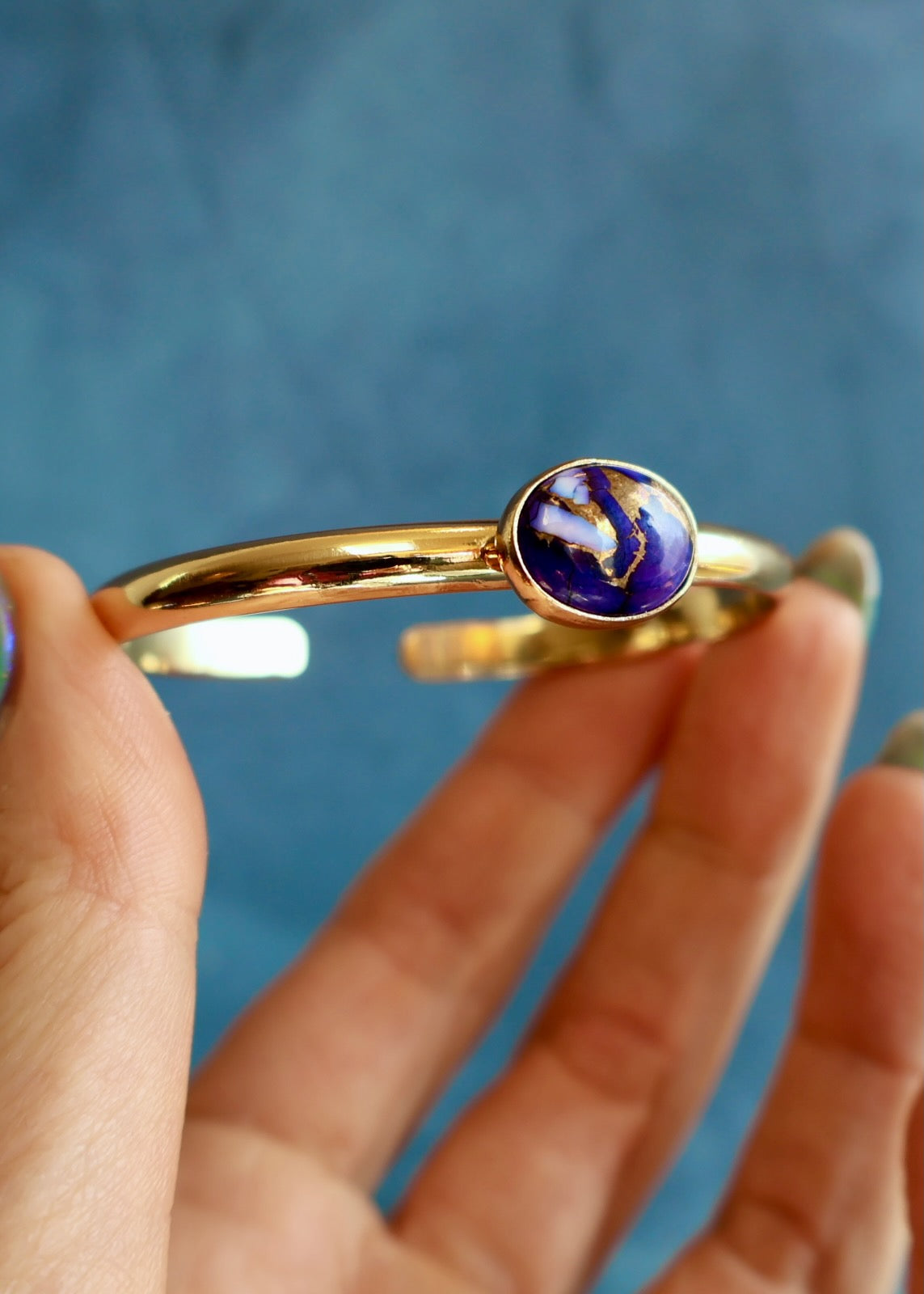 Purple Dahlia Cuff Bracelet HP61